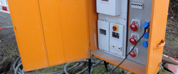 Baustrom bei Habelt Elektrotechnik in Crailsheim
